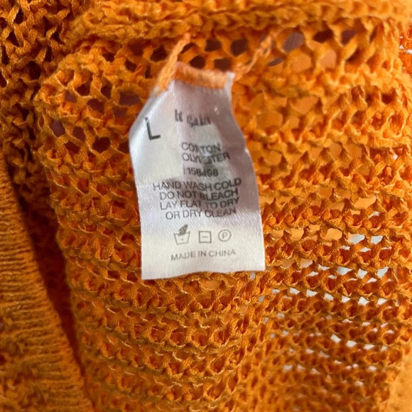 Cult Gaia Yaro Crocheted Cotton-blend Midi Dress Orange - Picture 7 of 7